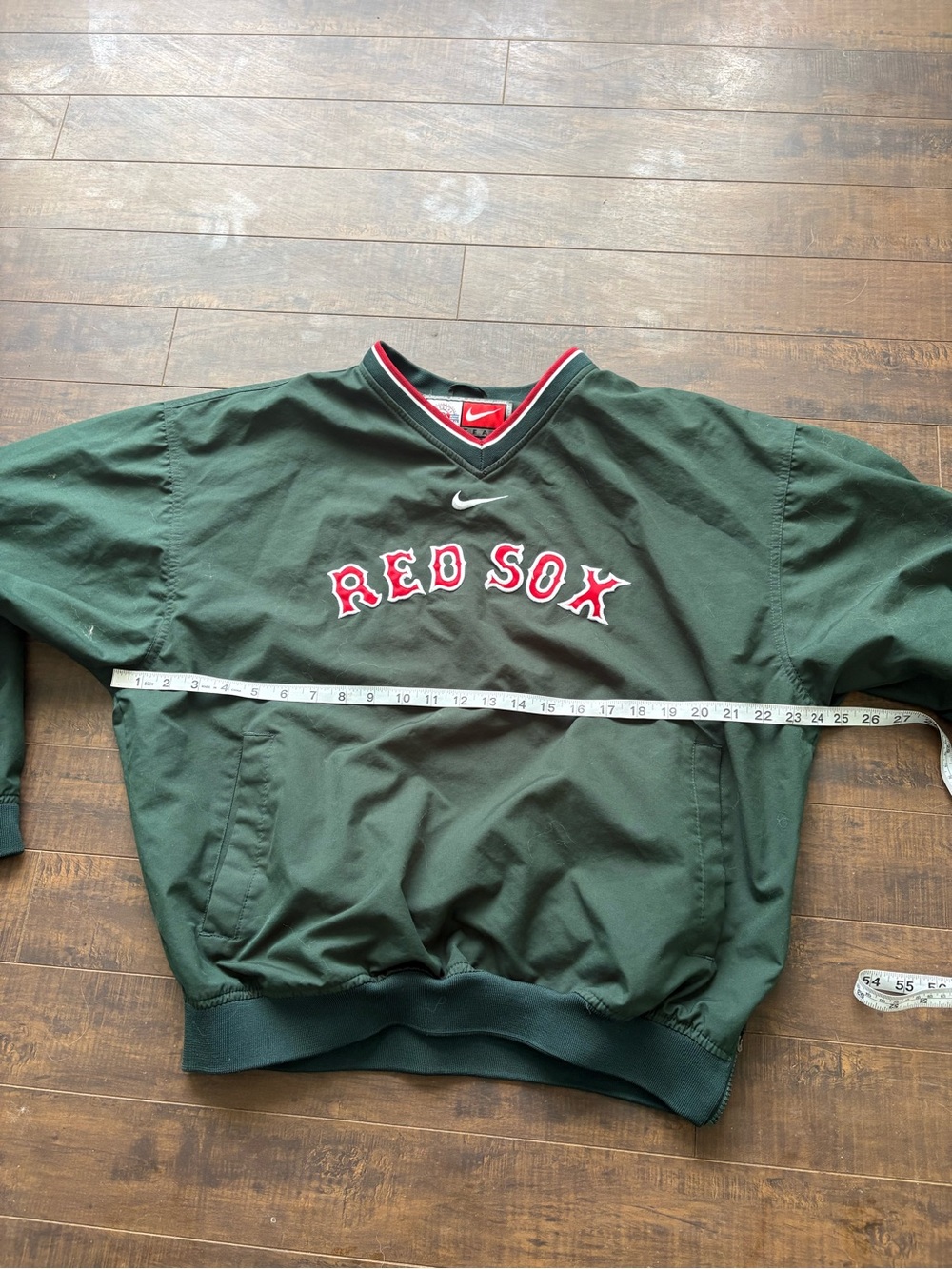 Nike Team Red Sox Green Pullover Center Swoosh - Picture 2 of 9